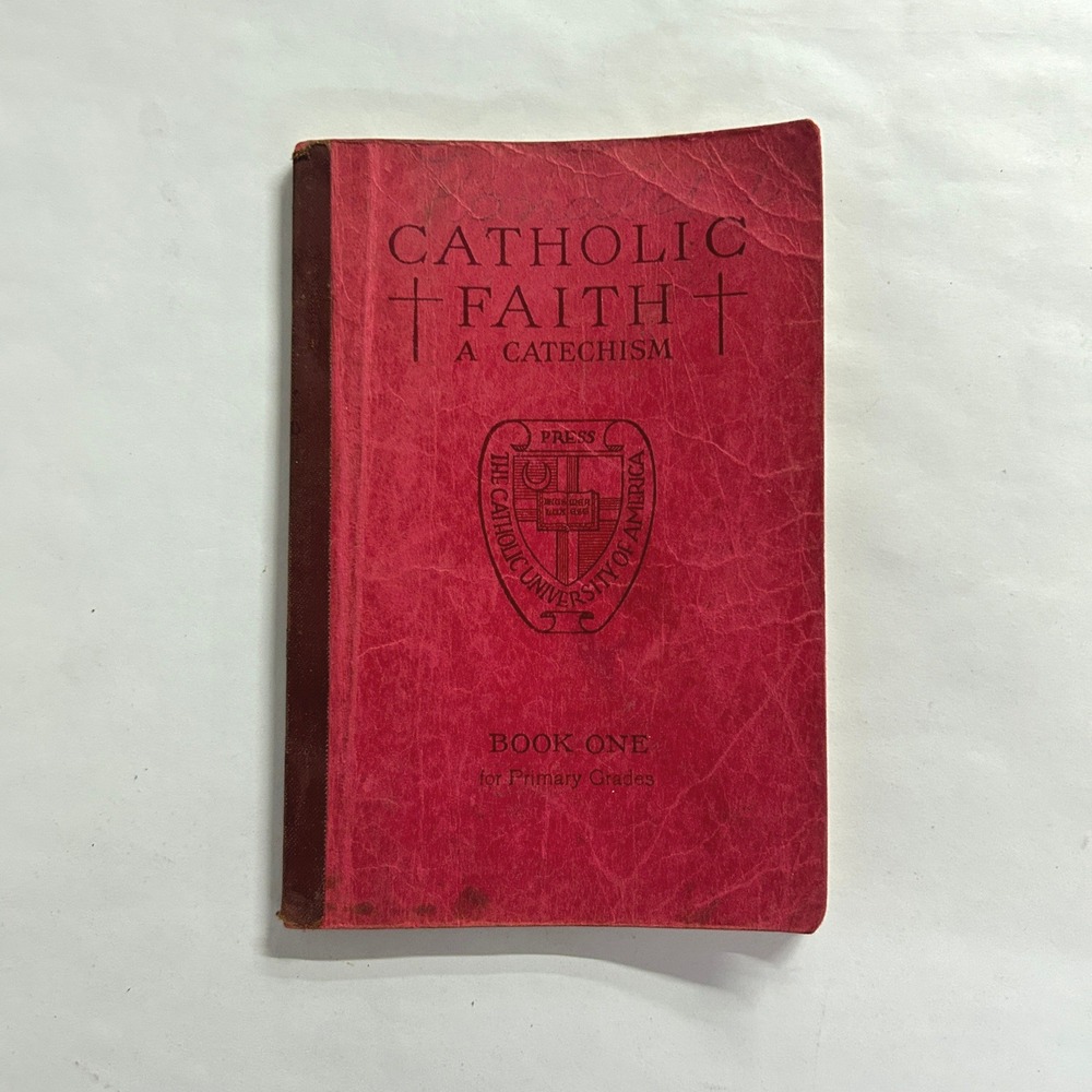 Catholic Faith A Catechism Book One Primary Grades Red Vintage Religious